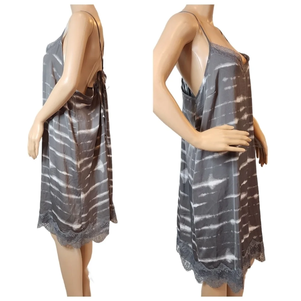 Aerie Gray Tie-Dye Slip Dress - Picture 6 of 16